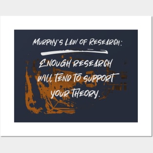 Law of Research. Murphy's Law Humor Collection Posters and Art